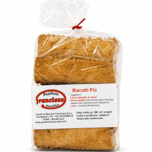 “BISCOTTI PIU’ ” AI CEREALI gr 500